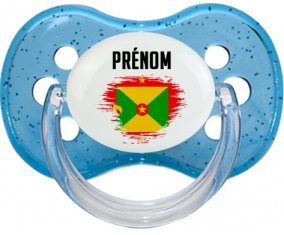 Drapeau effet pinceau Grenade avec prénom : Tétine Cerise personnalisée