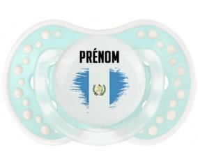 Drapeau effet pinceau Guatemala avec prénom Sucette LOVI Dynamic Retro-turquoise-lagon classique