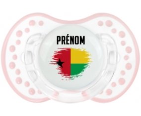 Drapeau effet pinceau Guinée avec prénom Sucete LOVI Dynamic Retro-blanc-rose-tendre classique