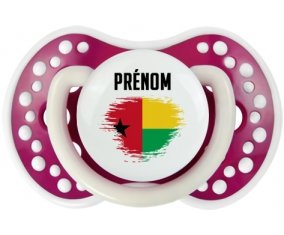 Drapeau effet pinceau Guinée avec prénom Sucete LOVI Dynamic Fuchsia phosphorescente