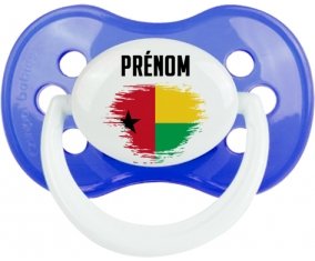 Drapeau effet pinceau Guinée avec prénom : Sucette Anatomique personnalisée