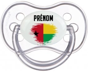 Drapeau effet pinceau Guinée avec prénom Sucete Anatomique Transparente classique