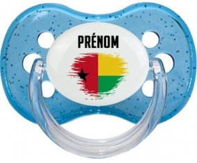 Drapeau effet pinceau Guinée avec prénom : Sucette Cerise personnalisée