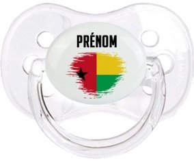 Drapeau effet pinceau Guinée avec prénom Sucete Cerise Transparent classique