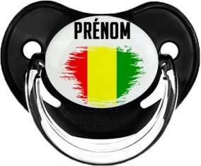 Drapeau effet pinceau Guinée Bissau avec prénom Sucete Physiologique Noir classique