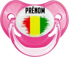 Drapeau effet pinceau Guinée Bissau avec prénom Sucete Physiologique Rose classique
