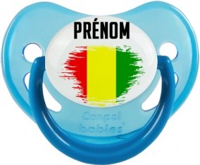 Drapeau effet pinceau Guinée Bissau avec prénom Sucete Physiologique Bleue phosphorescente