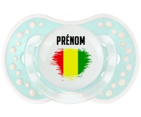 Drapeau effet pinceau Guinée Bissau avec prénom Tétine LOVI Dynamic Retro-turquoise-lagon classique