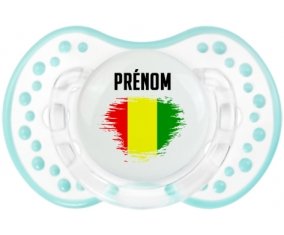 Drapeau effet pinceau Guinée Bissau avec prénom Tétine LOVI Dynamic Retro-blanc-lagon classique