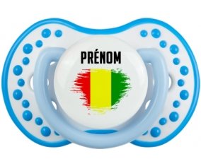 Drapeau effet pinceau Guinée Bissau avec prénom Tétine LOVI Dynamic Blanc-bleu phosphorescente