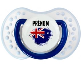 Drapeau effet pinceau Îles Heard et Mcdonald avec prénom Sucete LOVI Dynamic Marine-blanc-bleu classique