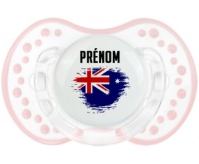Drapeau effet pinceau Îles Heard et Mcdonald avec prénom Sucete LOVI Dynamic Retro-blanc-rose-tendre classique