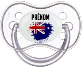 Drapeau effet pinceau Îles Heard et Mcdonald avec prénom Sucete Anatomique Transparente classique