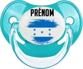 Drapeau effet pinceau Honduras avec prénom : Sucette Physiologique personnalisée