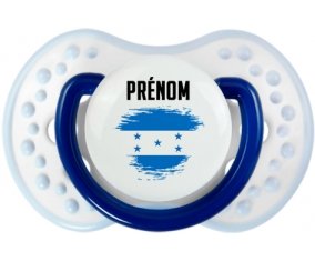 Drapeau effet pinceau Honduras avec prénom Sucette LOVI Dynamic Marine-blanc-bleu classique