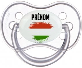 Drapeau effet pinceau Hongrie avec prénom Sucete Anatomique Transparente classique