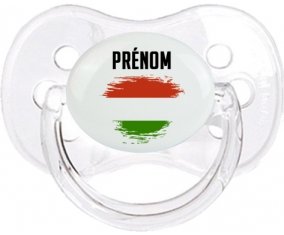 Drapeau effet pinceau Hongrie avec prénom Sucete Cerise Transparent classique