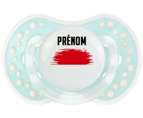 Drapeau effet pinceau Indonésie avec prénom Sucette LOVI Dynamic Retro-turquoise-lagon classique