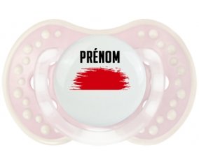 Drapeau effet pinceau Indonésie avec prénom Sucette LOVI Dynamic Retro-rose-tendre classique