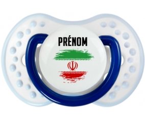 Drapeau effet pinceau L'Iran avec prénom Sucete LOVI Dynamic Marine-blanc-bleu classique