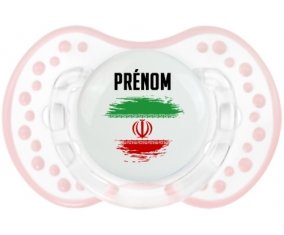 Drapeau effet pinceau L'Iran avec prénom Sucete LOVI Dynamic Retro-blanc-rose-tendre classique