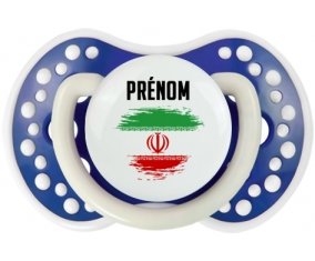 Drapeau effet pinceau L'Iran avec prénom Sucete LOVI Dynamic Bleu-marine phosphorescente