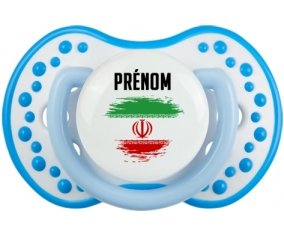 Drapeau effet pinceau L'Iran avec prénom Sucete LOVI Dynamic Blanc-bleu phosphorescente