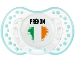 Drapeau effet pinceau Irlande avec prénom Sucette LOVI Dynamic Retro-blanc-lagon classique