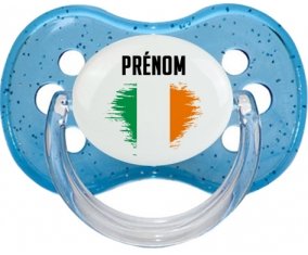 Drapeau effet pinceau Irlande avec prénom : Sucette Cerise personnalisée