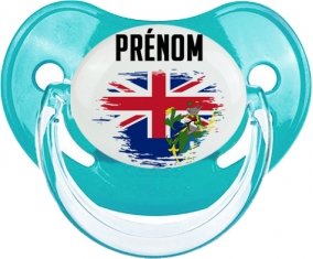 Drapeau effet pinceau Îles Pitcairn avec prénom : Sucette Physiologique personnalisée