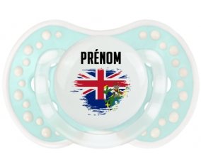 Drapeau effet pinceau Îles Pitcairn avec prénom Sucette LOVI Dynamic Retro-turquoise-lagon classique