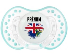 Drapeau effet pinceau Îles Pitcairn avec prénom Sucette LOVI Dynamic Retro-blanc-lagon classique