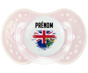 Drapeau effet pinceau Îles Pitcairn avec prénom Sucette LOVI Dynamic Retro-rose-tendre classique