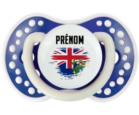Drapeau effet pinceau Îles Pitcairn avec prénom Sucette LOVI Dynamic Bleu-marine phosphorescente