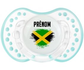 Drapeau effet pinceau Jamaïque avec prénom Sucette LOVI Dynamic Retro-blanc-lagon classique