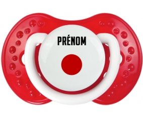 Drapeau effet pinceau Japon avec prénom Sucete LOVI Dynamic Blanc-rouge classique