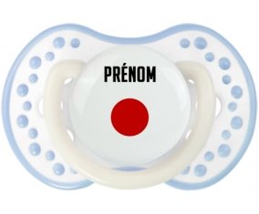 Drapeau effet pinceau Japon avec prénom Sucete LOVI Dynamic Blanc-cyan classique