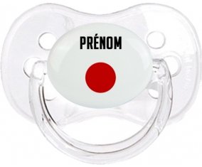 Drapeau effet pinceau Japon avec prénom Sucete Cerise Transparent classique