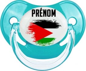 Drapeau effet pinceau Jordan avec prénom : Sucette Physiologique personnalisée