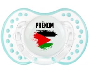 Drapeau effet pinceau Jordan avec prénom Sucette LOVI Dynamic Retro-blanc-lagon classique