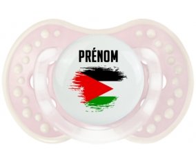 Drapeau effet pinceau Jordan avec prénom Sucette LOVI Dynamic Retro-rose-tendre classique