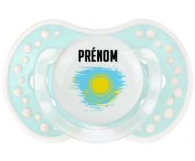 Drapeau effet pinceau Kazakhstan avec prénom Sucette LOVI Dynamic Retro-turquoise-lagon classique