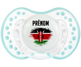 Drapeau effet pinceau Kenya avec prénom Sucete LOVI Dynamic Retro-blanc-lagon classique