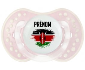 Drapeau effet pinceau Kenya avec prénom Sucete LOVI Dynamic Retro-rose-tendre classique