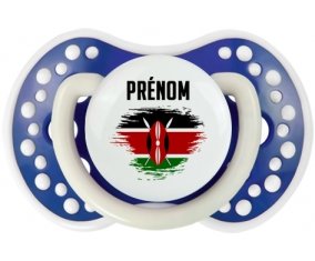 Drapeau effet pinceau Kenya avec prénom Sucete LOVI Dynamic Bleu-marine phosphorescente