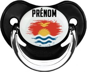 Drapeau effet pinceau Kiribati avec prénom Sucete Physiologique Noir classique