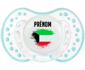 Drapeau effet pinceau Koweit avec prénom Sucette LOVI Dynamic Retro-blanc-lagon classique