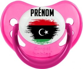 Drapeau effet pinceau Libye avec prénom Sucete Physiologique Rose phosphorescente