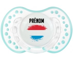 Drapeau effet pinceau Luxembourg avec prénom Sucete LOVI Dynamic Retro-blanc-lagon classique