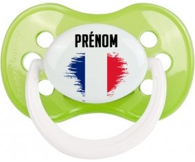 Drapeau effet pinceau Martinique avec prénom Sucete Anatomique Vert classique